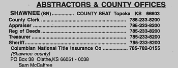 Abstractors & County Offices Reference